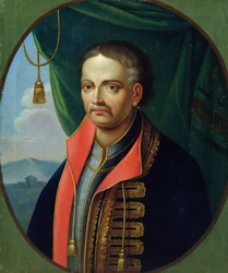 Portret van Ivan Mazepa, hetman van de Oekraïense Kozakken